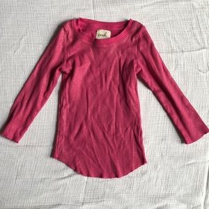 Peek girls 18/24m pink long sleeve shirt